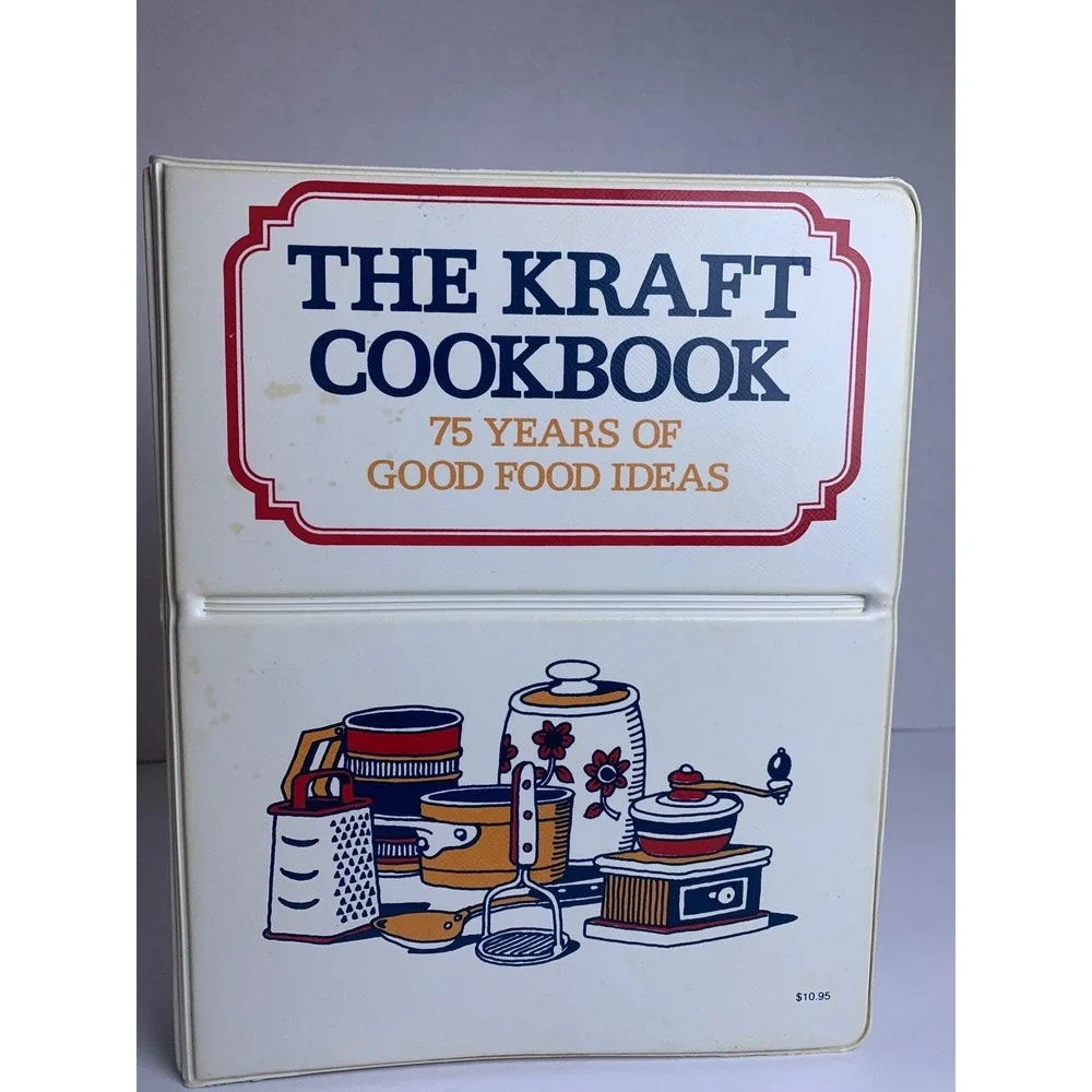 Vintage 1978 The Kraft Cookbook‎ 75 Years of Good Food Ideas 3-Ring Binder Retro